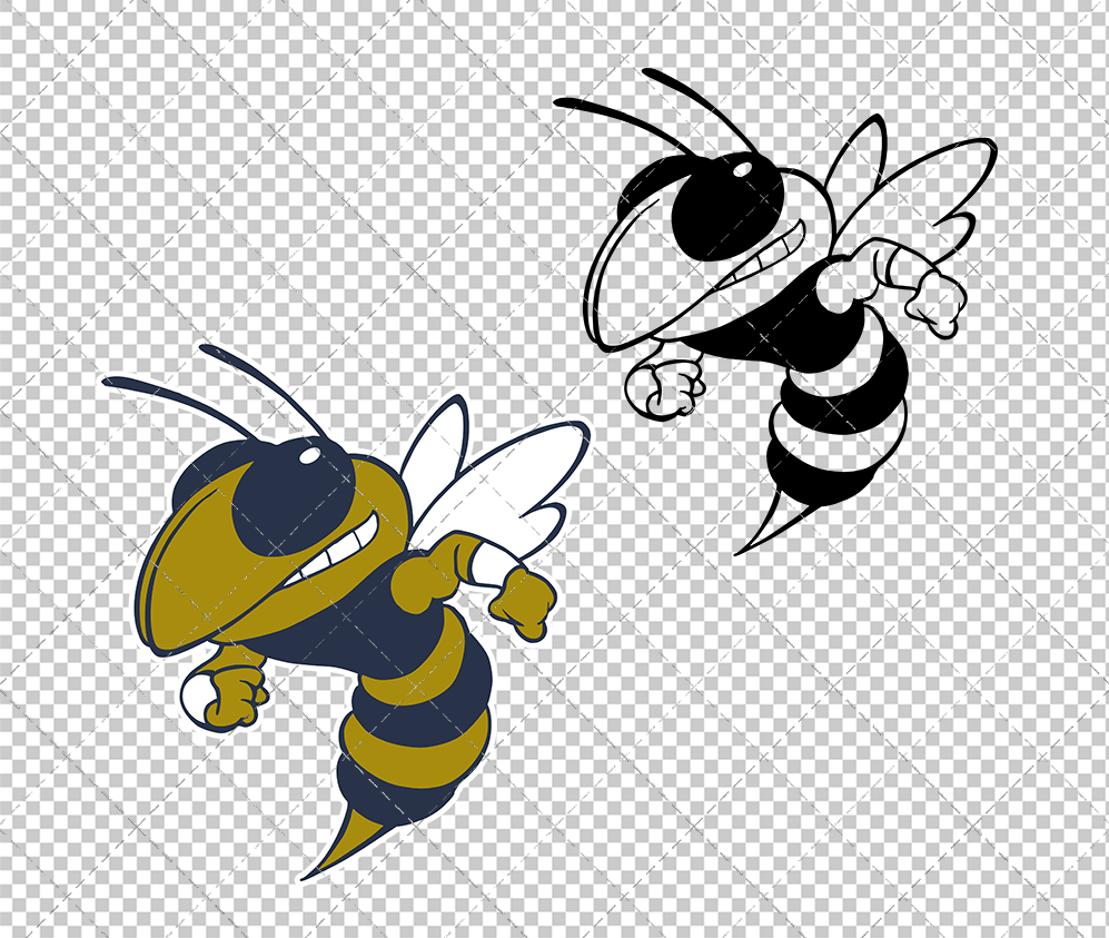 Georgia Tech Yellow Jackets Secondary 2026 003, Svg, Dxf, Eps, Png - SvgShopArt