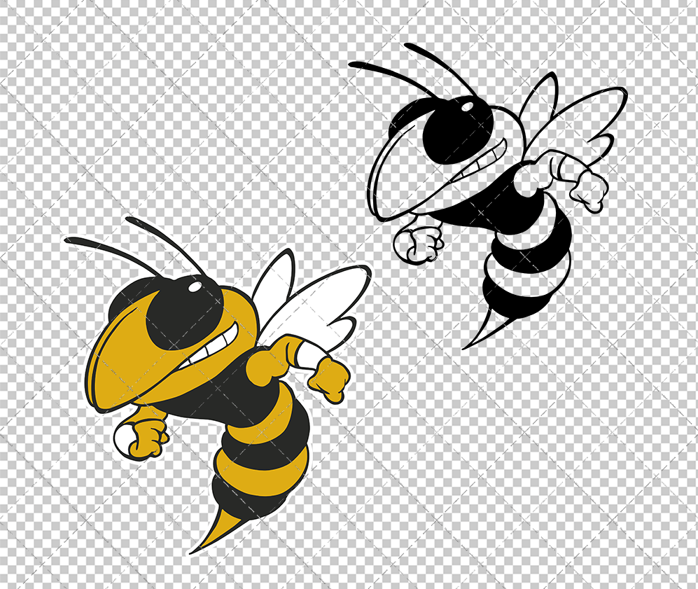 Georgia Tech Yellow Jackets Secondary 2026 004, Svg, Dxf, Eps, Png - SvgShopArt