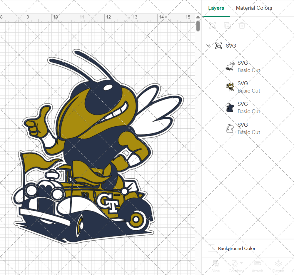 Georgia Tech Yellow Jackets Secondary 2026 009, Svg, Dxf, Eps, Png - SvgShopArt