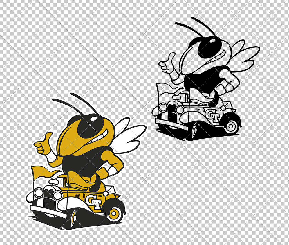 Georgia Tech Yellow Jackets Secondary 2026 010, Svg, Dxf, Eps, Png - SvgShopArt