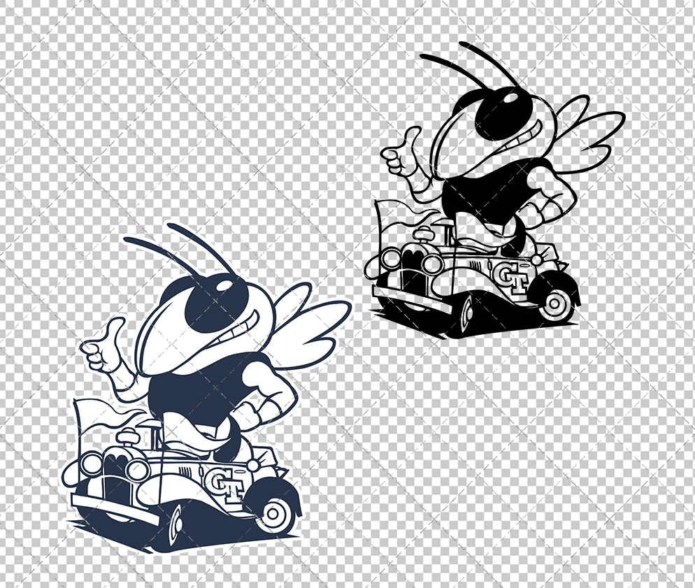 Georgia Tech Yellow Jackets Secondary 2026 011, Svg, Dxf, Eps, Png - SvgShopArt