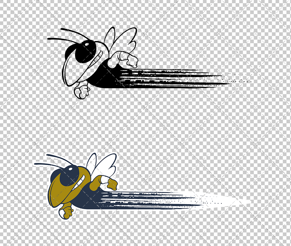 Georgia Tech Yellow Jackets Secondary 2026 015, Svg, Dxf, Eps, Png - SvgShopArt