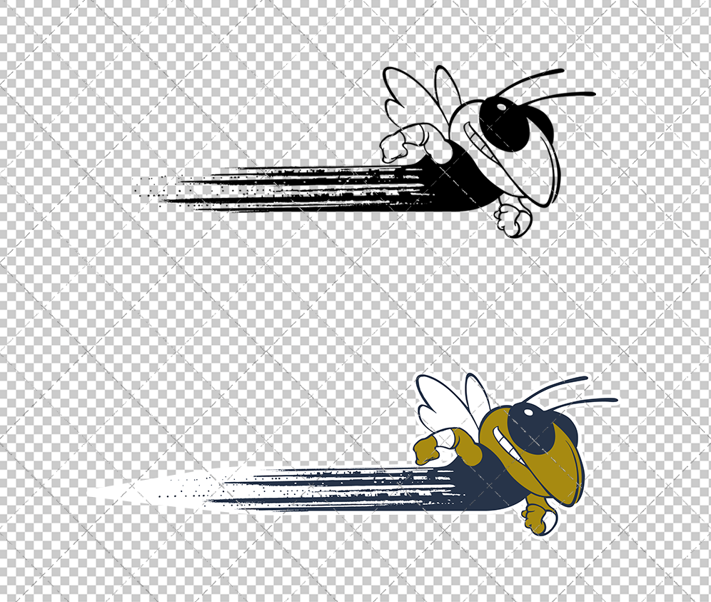 Georgia Tech Yellow Jackets Secondary 2026 018, Svg, Dxf, Eps, Png - SvgShopArt