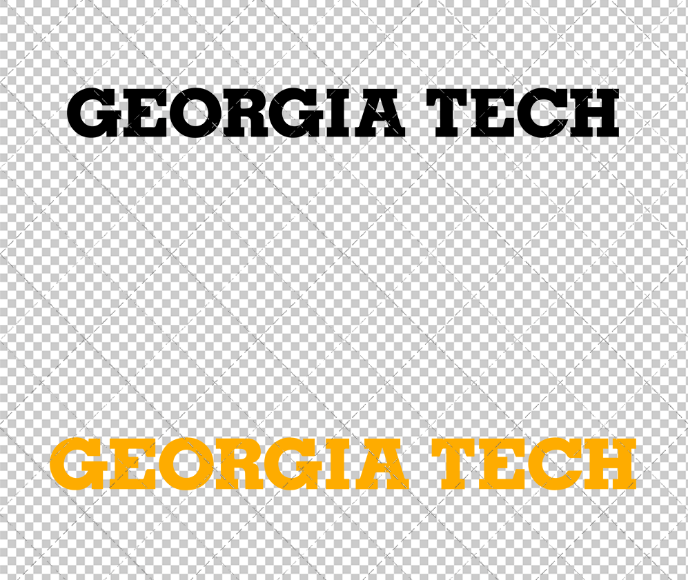 Georgia Tech Yellow Jackets Wordmark 1976, Svg, Dxf, Eps, Png - SvgShopArt