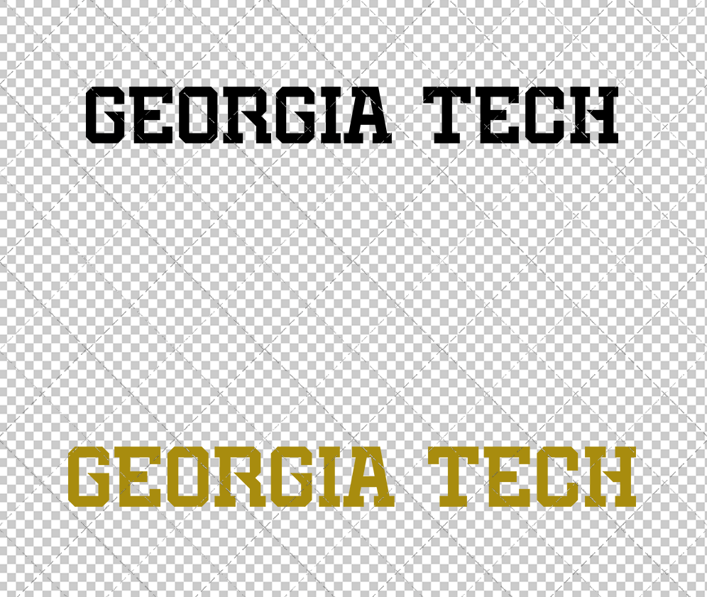 Georgia Tech Yellow Jackets Wordmark 2026 002, Svg, Dxf, Eps, Png - SvgShopArt