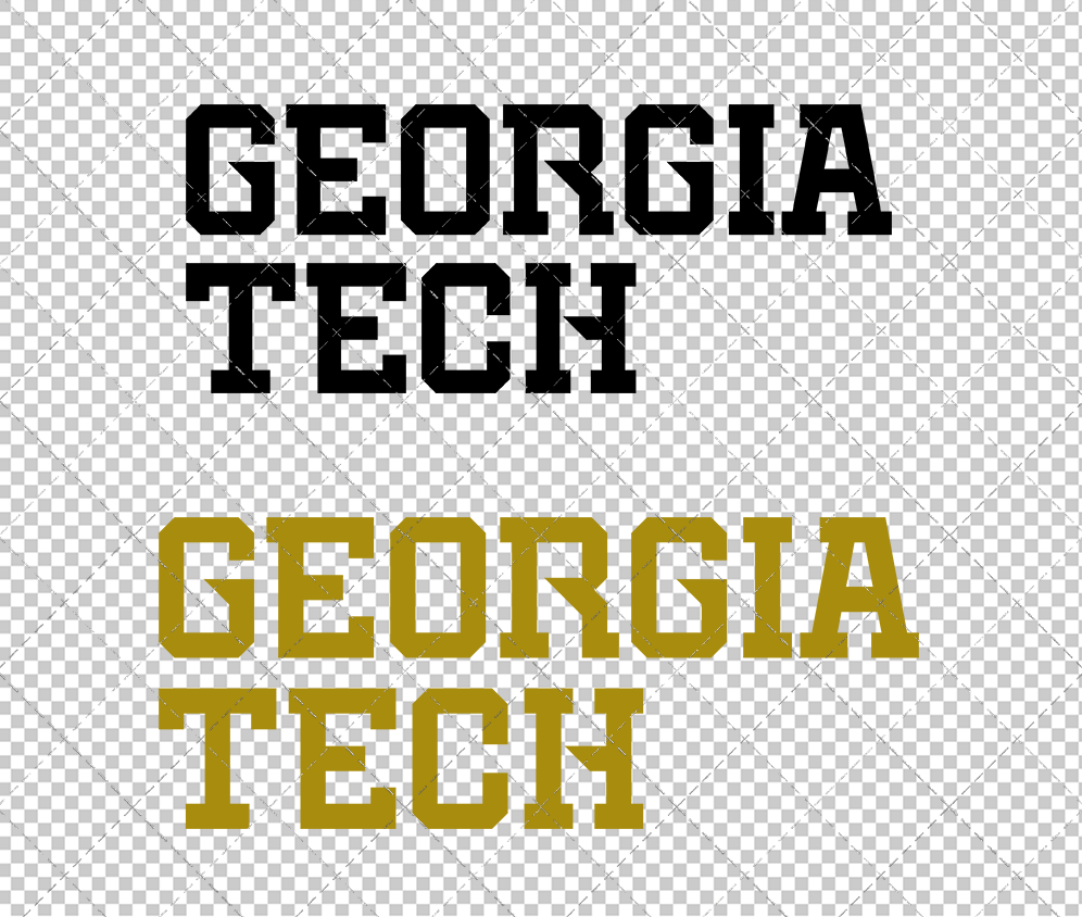 Georgia Tech Yellow Jackets Wordmark 2026 005, Svg, Dxf, Eps, Png - SvgShopArt