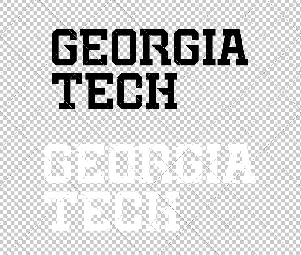 Georgia Tech Yellow Jackets Wordmark 2026 006, Svg, Dxf, Eps, Png - SvgShopArt