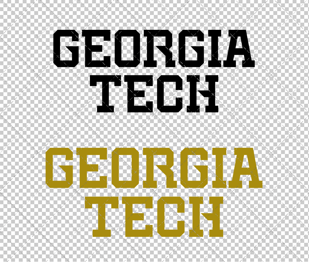 Georgia Tech Yellow Jackets Wordmark 2026 008, Svg, Dxf, Eps, Png - SvgShopArt