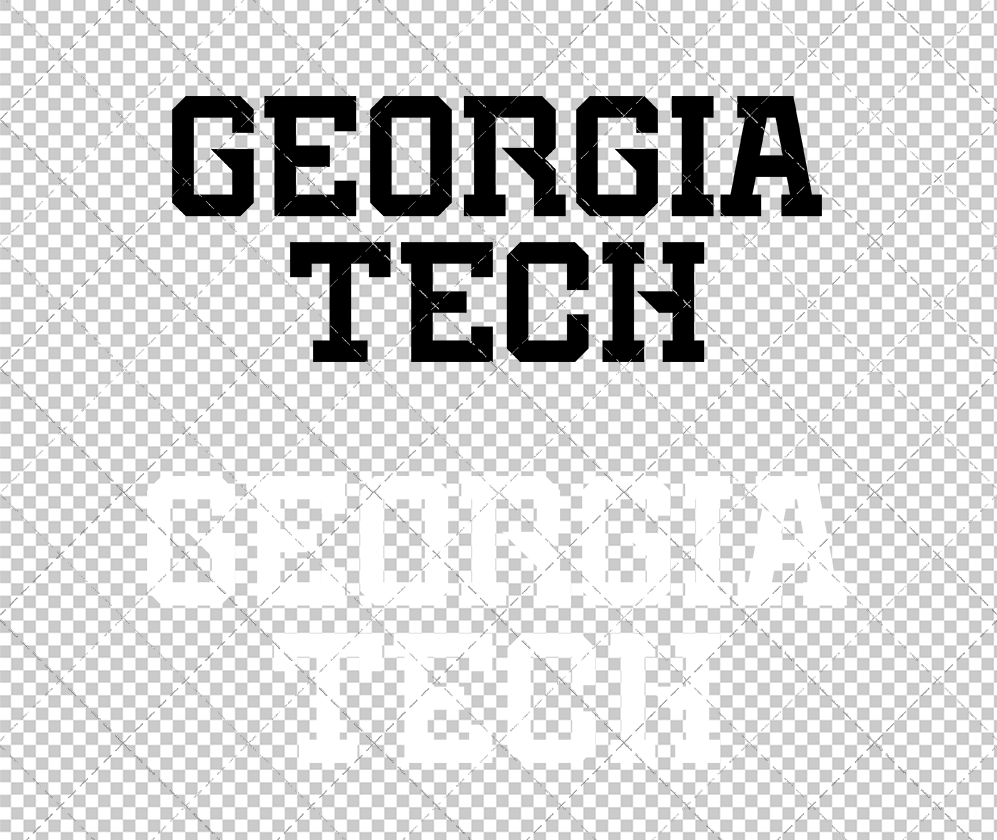 Georgia Tech Yellow Jackets Wordmark 2026 009, Svg, Dxf, Eps, Png - SvgShopArt