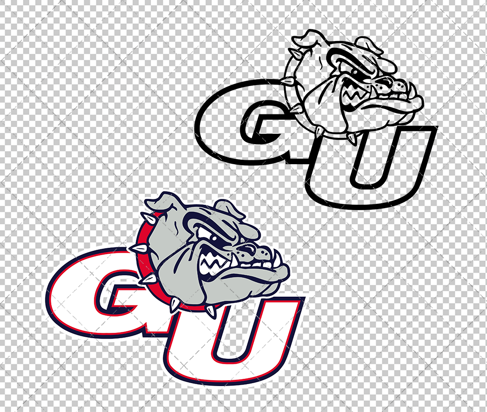 Gonzaga Bulldogs Secondary 2011 002, Svg, Dxf, Eps, Png - SvgShopArt