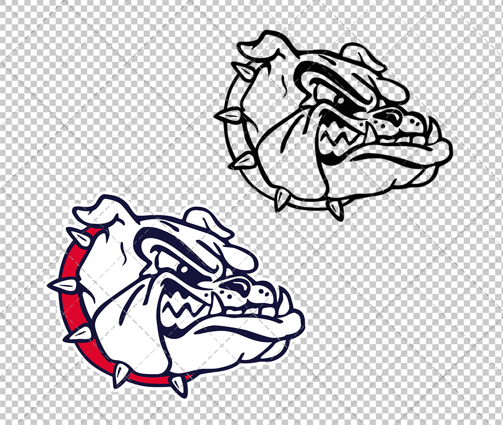 Gonzaga Bulldogs Secondary 2011 005, Svg, Dxf, Eps, Png - SvgShopArt
