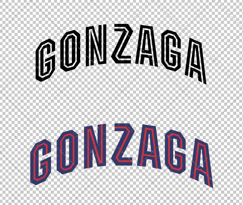 Gonzaga Bulldogs Wordmark 2011 002, Svg, Dxf, Eps, Png - SvgShopArt