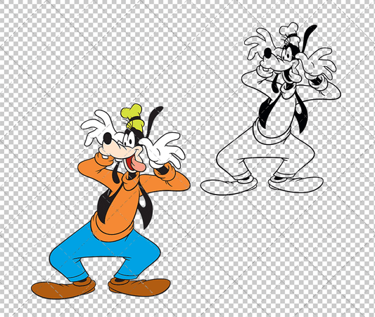 Goofy 004, Svg, Dxf, Eps, Png SvgShopArt
