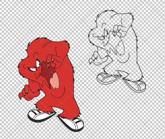 Gossamer - Looney Tunes 002, Svg, Dxf, Eps, Png SvgShopArt