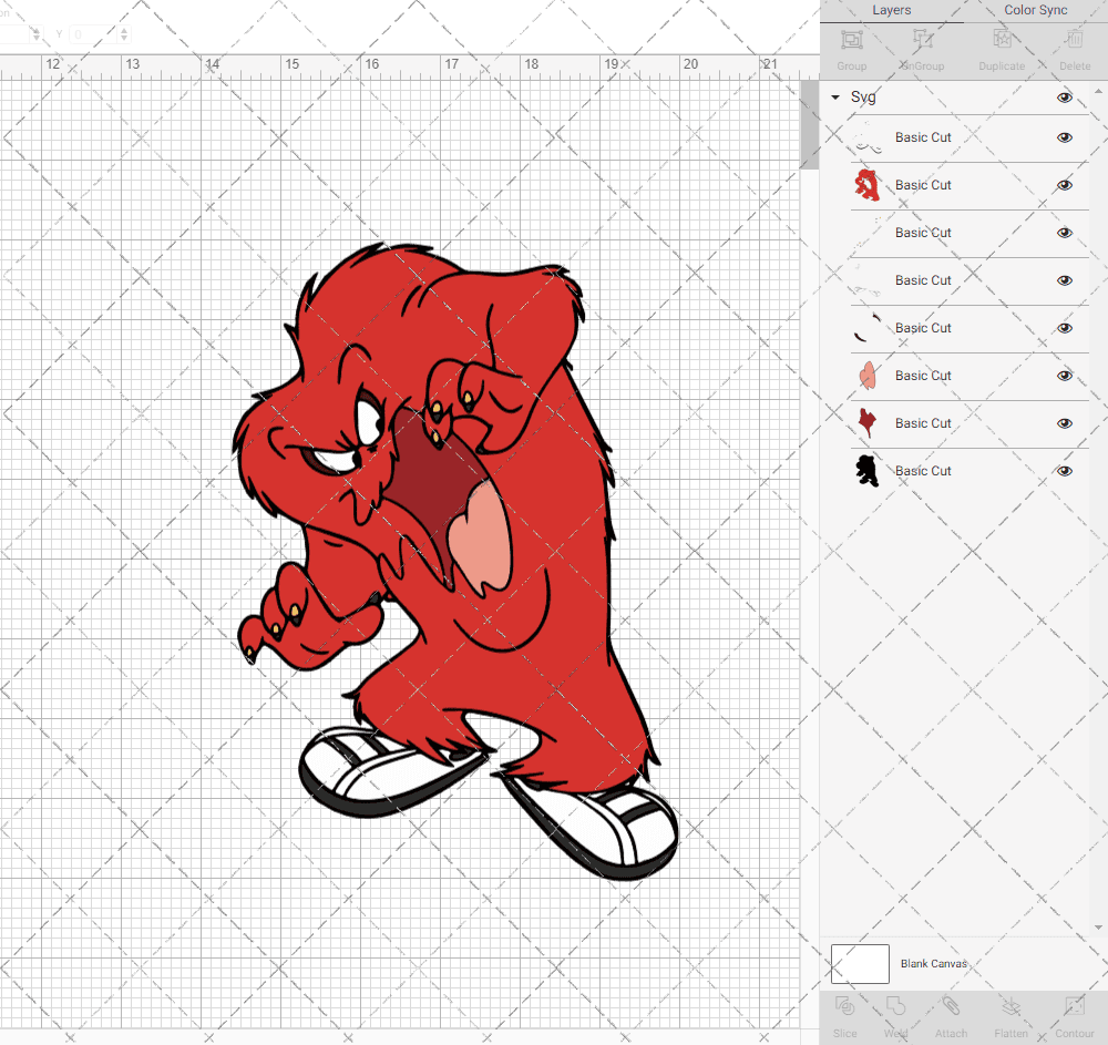 Gossamer - Looney Tunes 002, Svg, Dxf, Eps, Png SvgShopArt