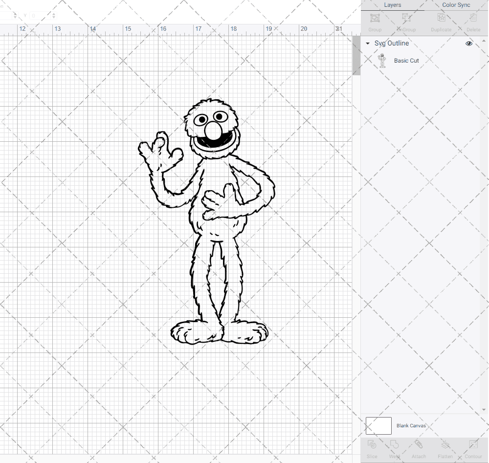 Grover - Sesame Street 003, Svg, Dxf, Eps, Png SvgShopArt