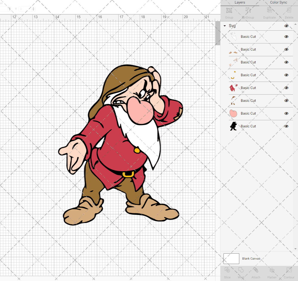 Grumpy - Snow White, Svg, Dxf, Eps, Png SvgShopArt