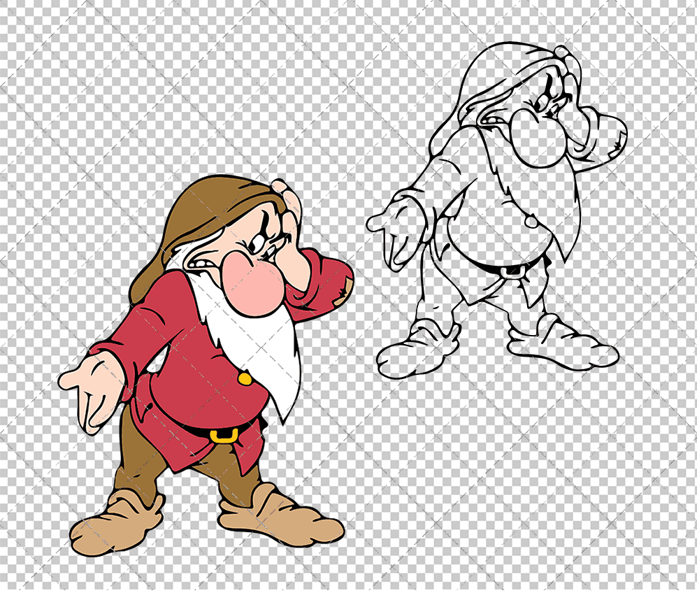 Grumpy - Snow White, Svg, Dxf, Eps, Png SvgShopArt