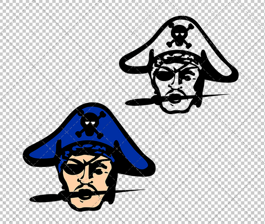 Hampton Pirates 1979, Svg, Dxf, Eps, Png - SvgShopArt