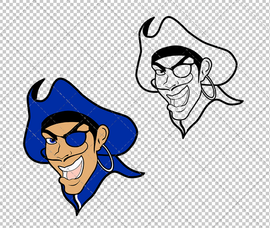 Hampton Pirates 1997, Svg, Dxf, Eps, Png - SvgShopArt
