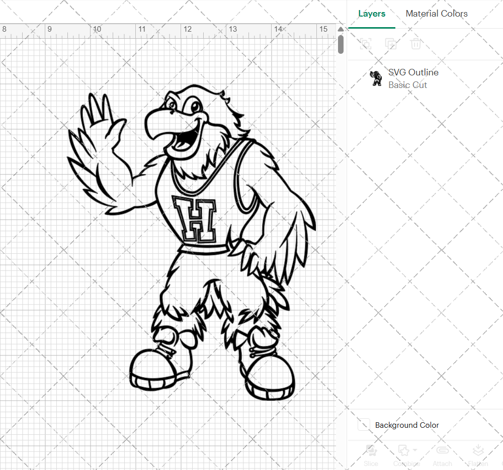 Hartford Hawks Mascot 1995 002, Svg, Dxf, Eps, Png - SvgShopArt