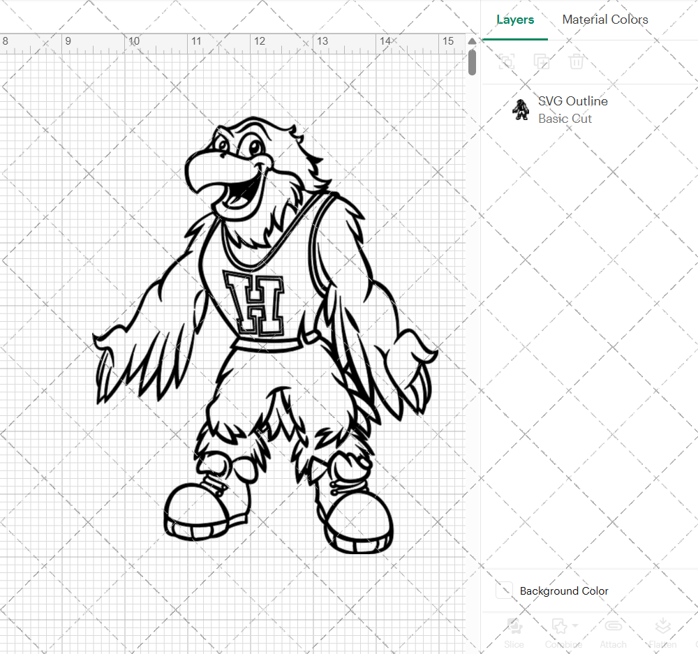 Hartford Hawks Mascot 1995 003, Svg, Dxf, Eps, Png - SvgShopArt