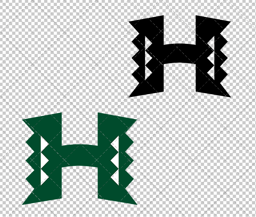 Hawaii Warriors Secondary 2000, Svg, Dxf, Eps, Png - SvgShopArt