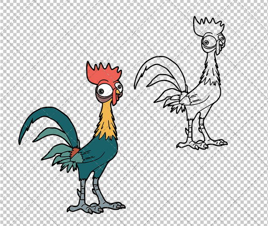 Heihei - Moana, Svg, Dxf, Eps, Png SvgShopArt