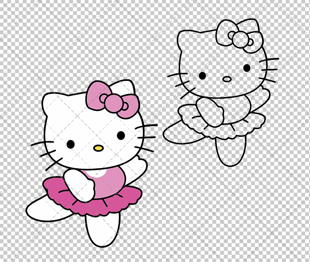 Hello Kitty - Sanrio, Svg, Dxf, Eps, Png SvgShopArt
