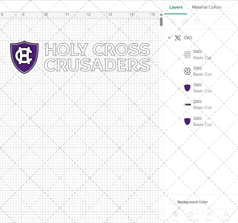 Holy Cross Crusaders Alternate 2023 006, Svg, Dxf, Eps, Png - SvgShopArt