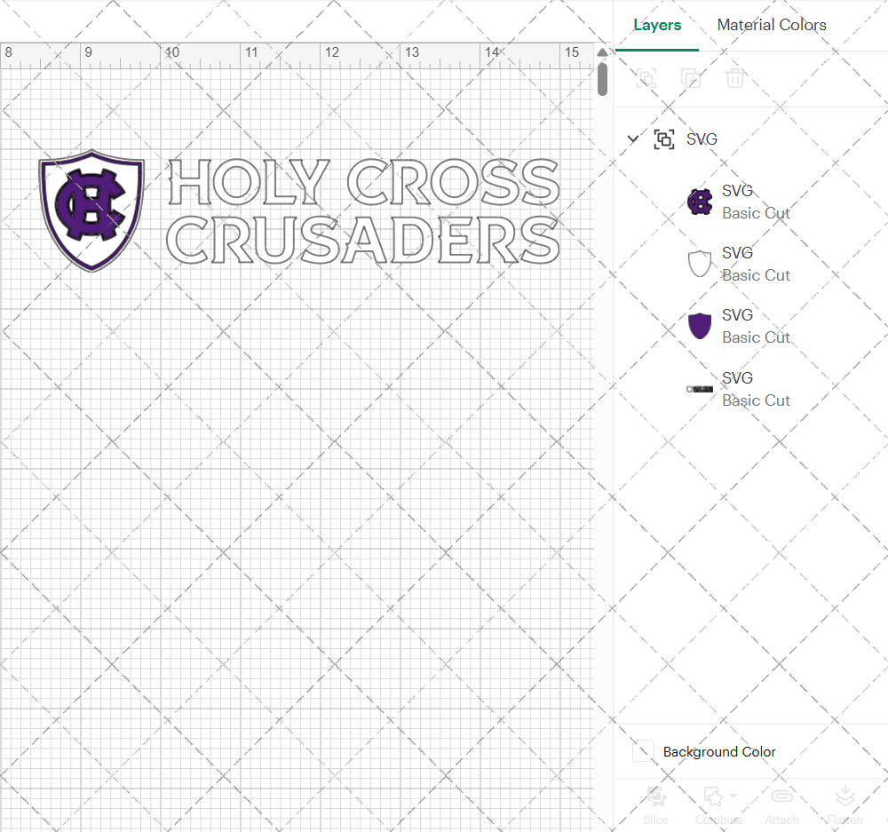 Holy Cross Crusaders Alternate 2023 007, Svg, Dxf, Eps, Png - SvgShopArt