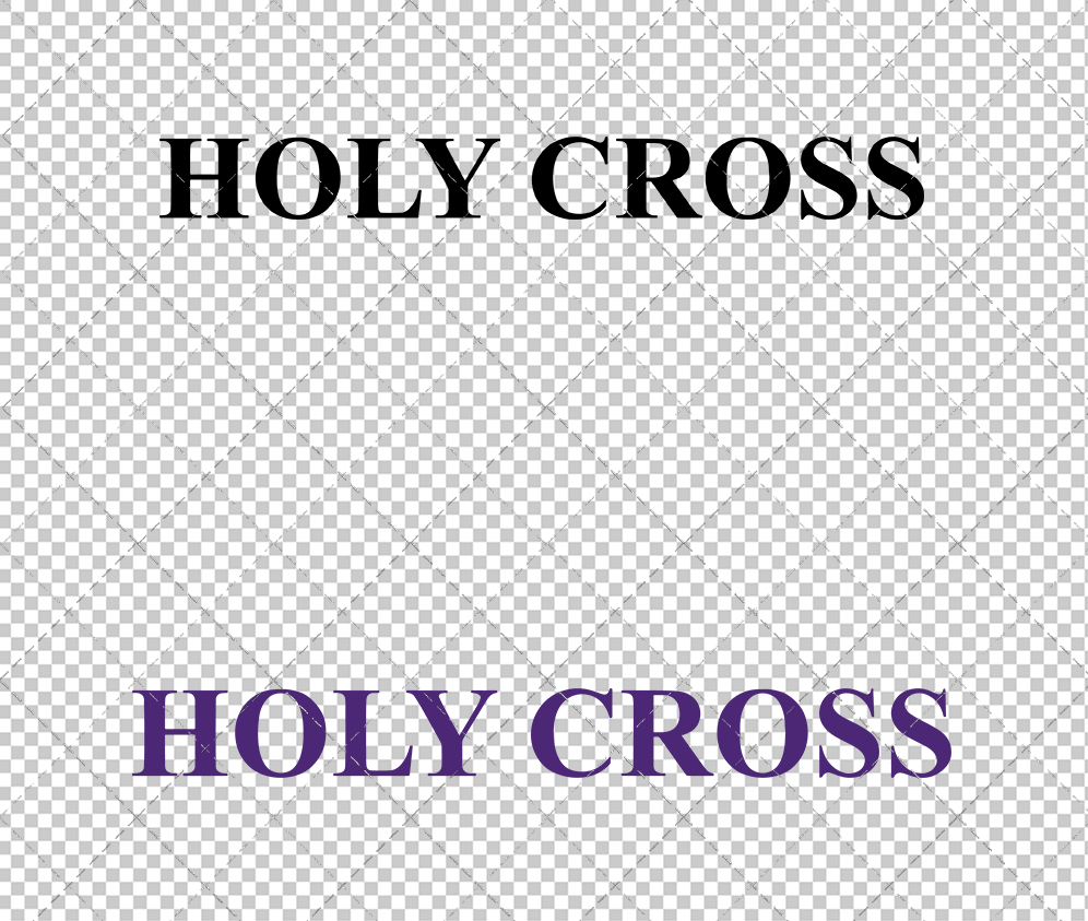 Holy Cross Crusaders Wordmark 2018 003, Svg, Dxf, Eps, Png - SvgShopArt