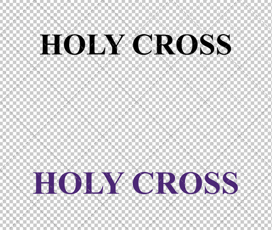 Holy Cross Crusaders Wordmark 2018 003, Svg, Dxf, Eps, Png - SvgShopArt
