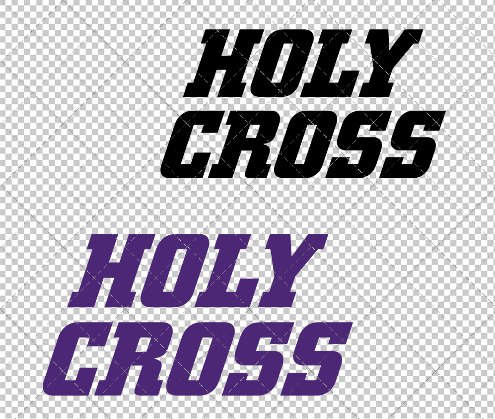 Holy Cross Crusaders Wordmark 2018 005, Svg, Dxf, Eps, Png - SvgShopArt
