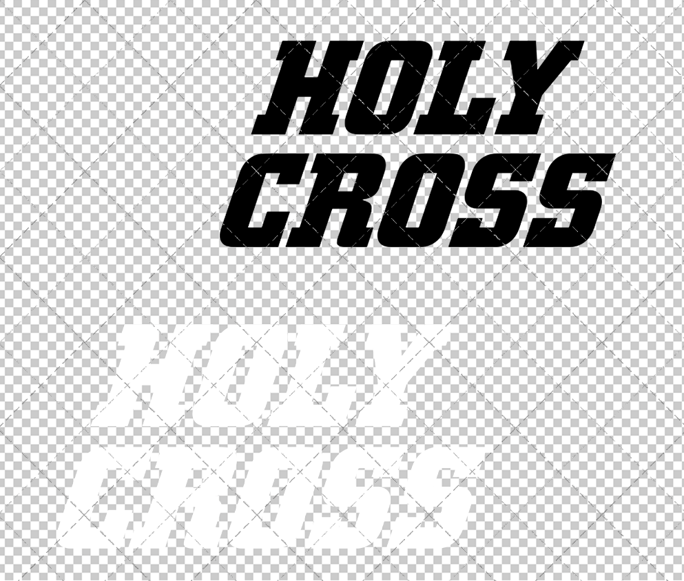 Holy Cross Crusaders Wordmark 2018 006, Svg, Dxf, Eps, Png - SvgShopArt
