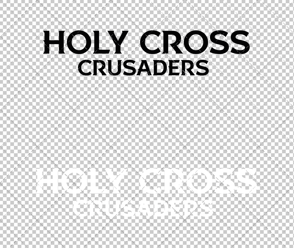 Holy Cross Crusaders Wordmark 2023 003, Svg, Dxf, Eps, Png - SvgShopArt