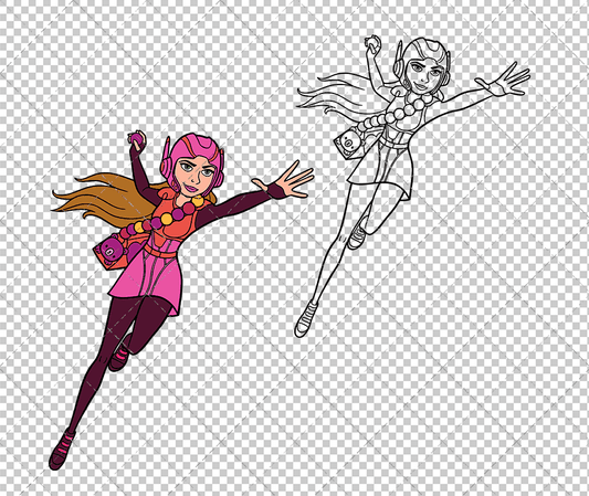 Honey Lemon - Big Hero 002, Svg, Dxf, Eps, Png SvgShopArt