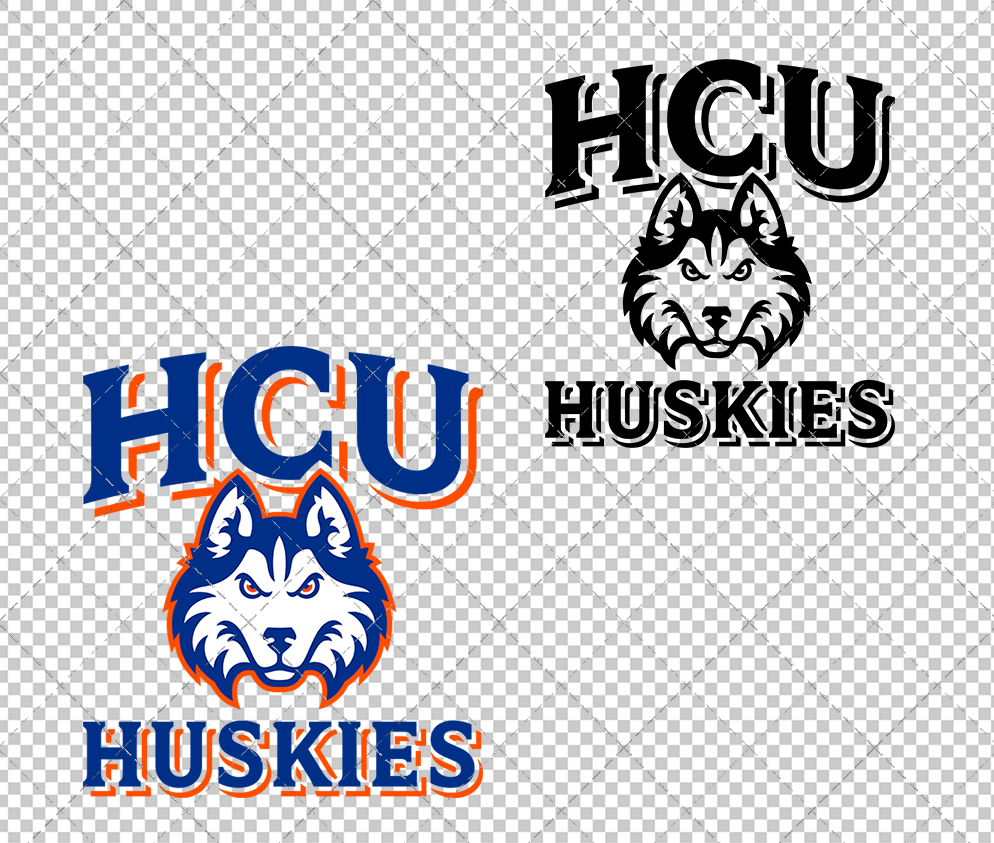 Houston Christian Huskies Alternate 2023 002, Svg, Dxf, Eps, Png - SvgShopArt
