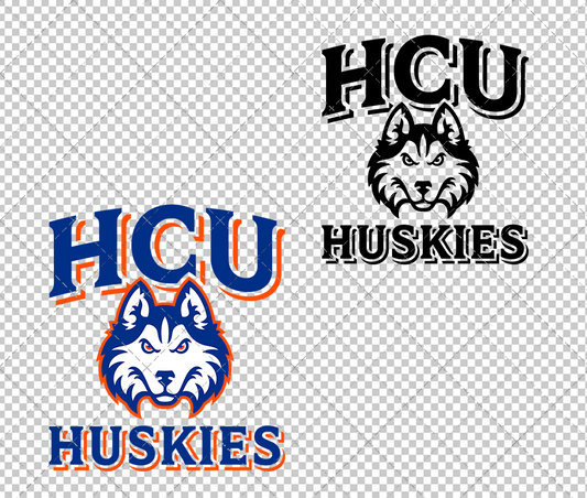 Houston Christian Huskies Alternate 2023 002, Svg, Dxf, Eps, Png - SvgShopArt