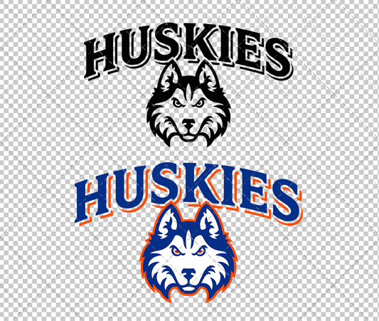 Houston Christian Huskies Alternate 2023, Svg, Dxf, Eps, Png - SvgShopArt