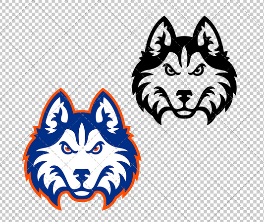 Houston Christian Huskies Secondary 2023, Svg, Dxf, Eps, Png - SvgShopArt