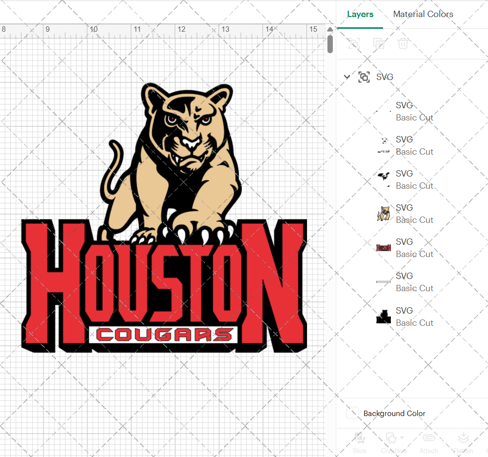 Houston Cougars 1996, Svg, Dxf, Eps, Png - SvgShopArt