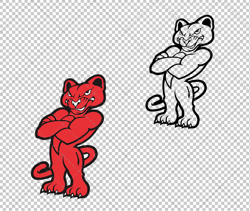 Houston Cougars Mascot 1996, Svg, Dxf, Eps, Png - SvgShopArt