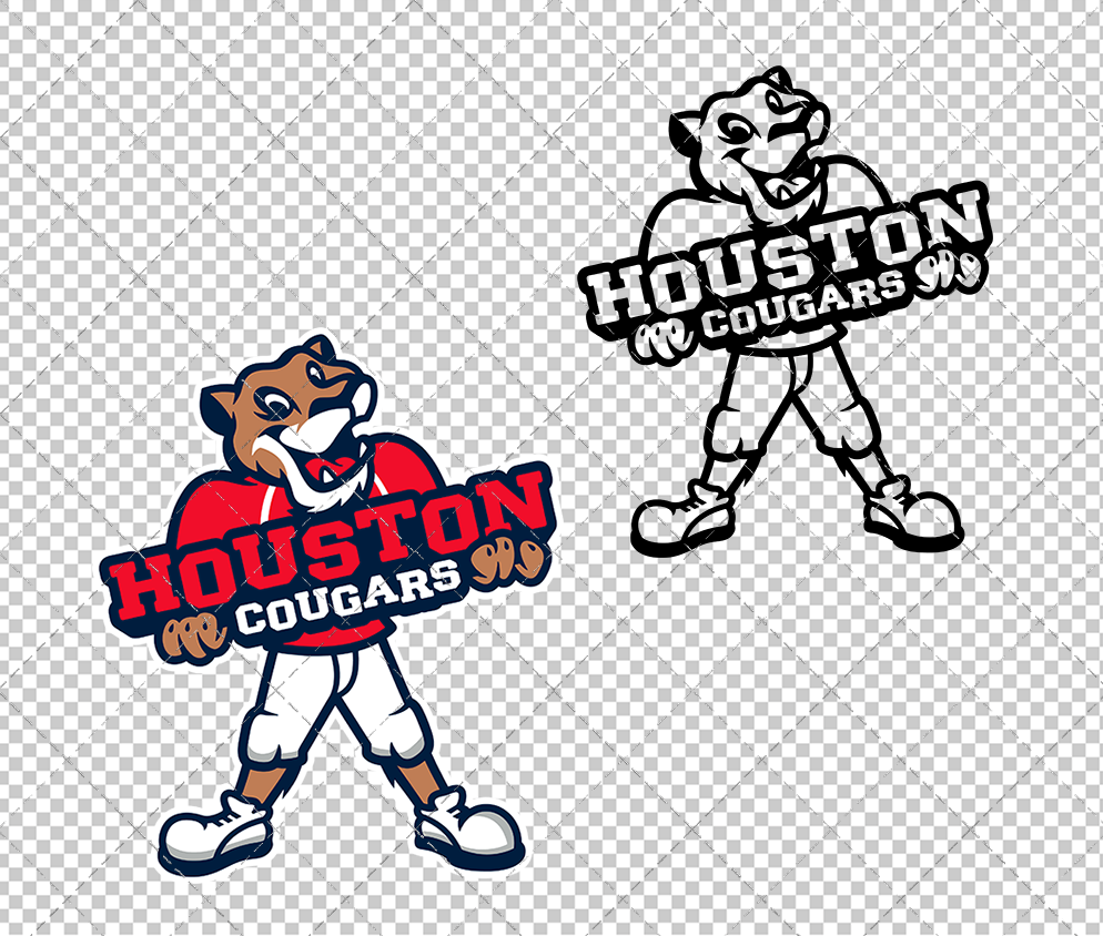 Houston Cougars Mascot 2012, Svg, Dxf, Eps, Png - SvgShopArt