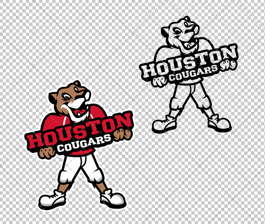 Houston Cougars Mascot 2017, Svg, Dxf, Eps, Png - SvgShopArt