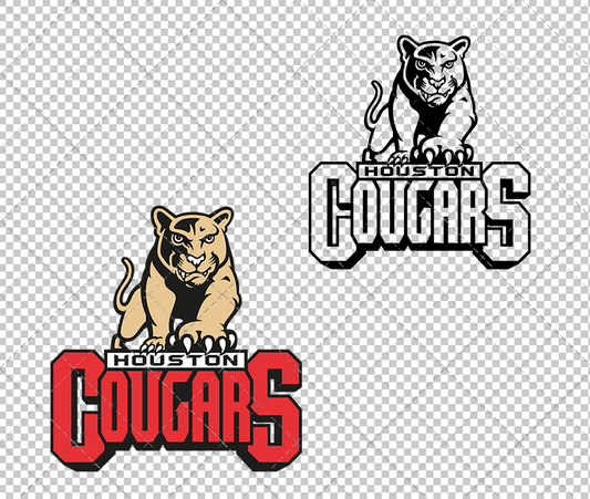 Houston Cougars Secondary 1996, Svg, Dxf, Eps, Png - SvgShopArt
