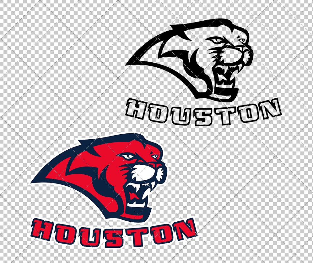 Houston Cougars Secondary 2003 003, Svg, Dxf, Eps, Png - SvgShopArt