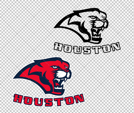 Houston Cougars Secondary 2003 003, Svg, Dxf, Eps, Png - SvgShopArt