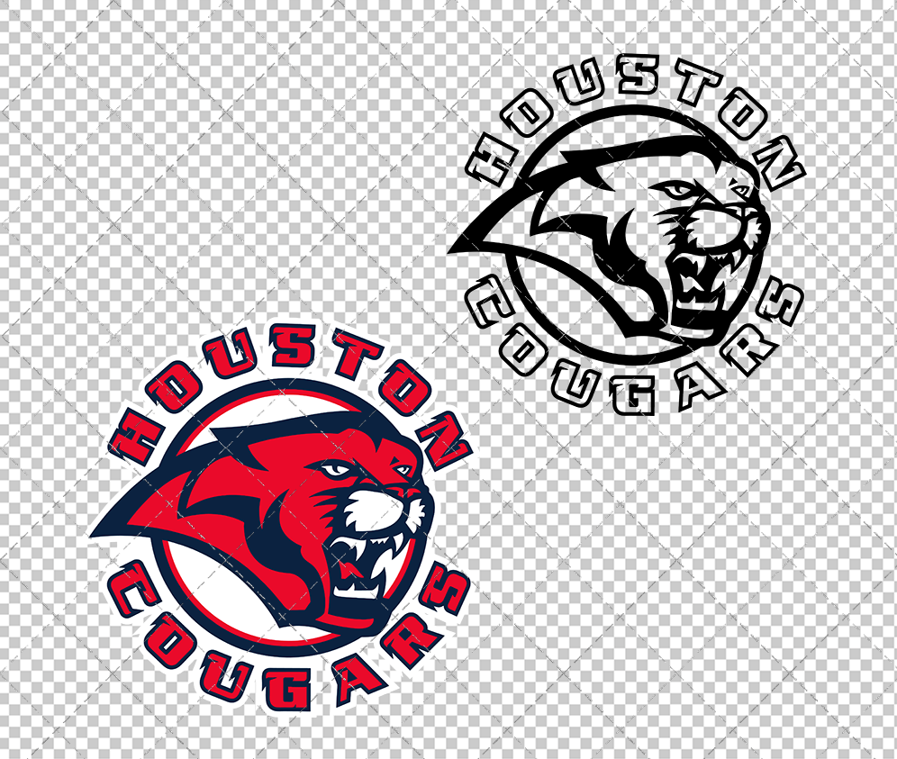 Houston Cougars Secondary 2003 004, Svg, Dxf, Eps, Png - SvgShopArt