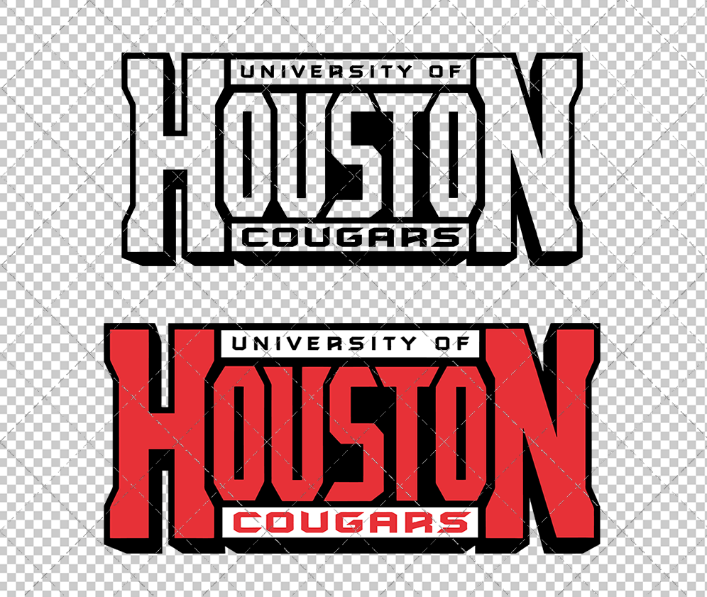 Houston Cougars Wordmark 1996, Svg, Dxf, Eps, Png - SvgShopArt